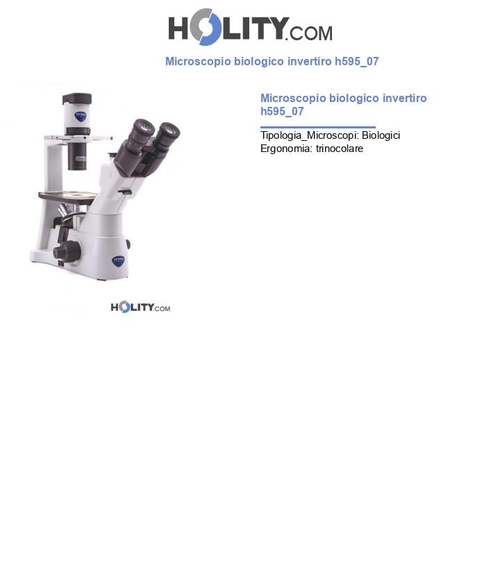 Microscopio biologico invertiro h595_07