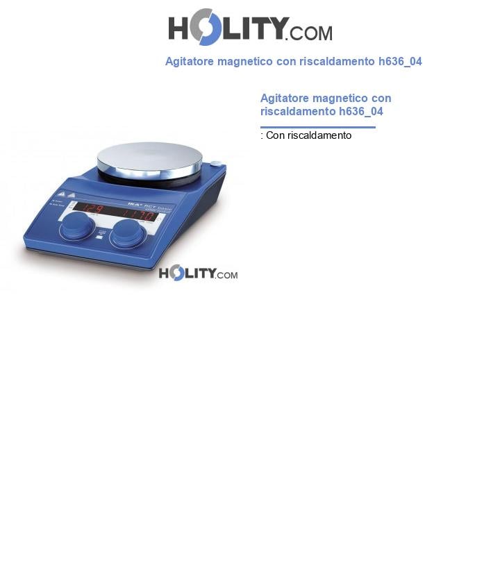 Agitatore magnetico con riscaldamento h636_04
