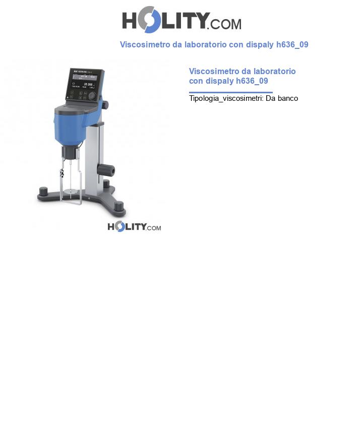 Viscosimetro da laboratorio con dispaly h636_09