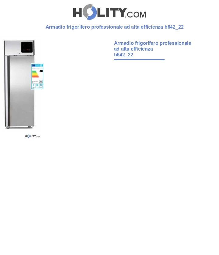 Armadio frigorifero professionale ad alta efficienza h642_22
