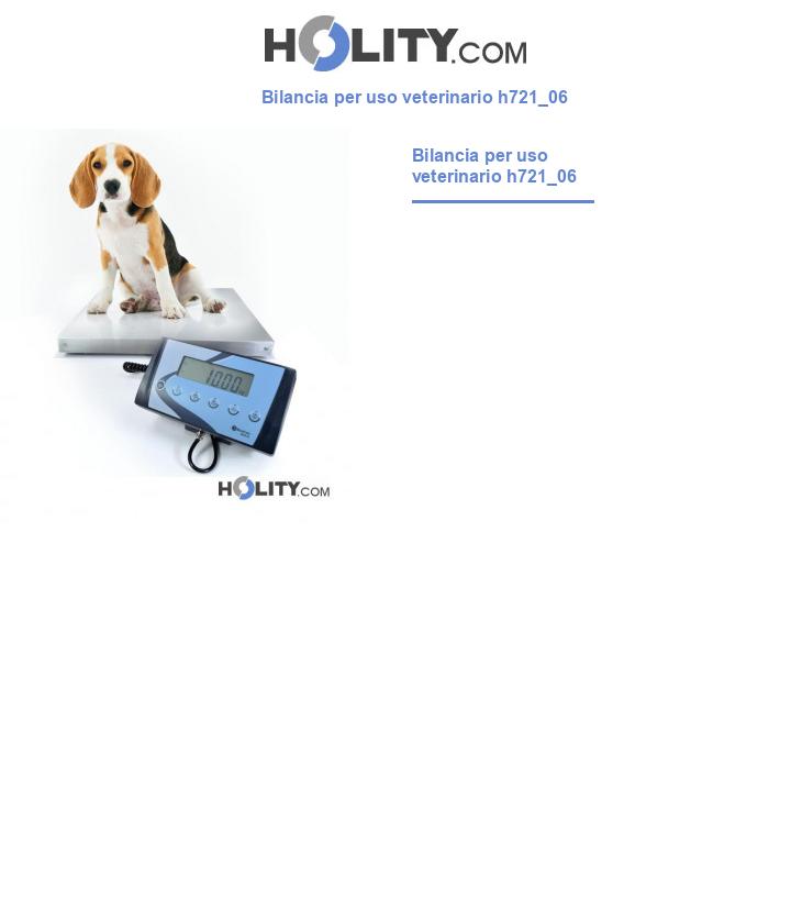 Bilancia per uso veterinario h721_06