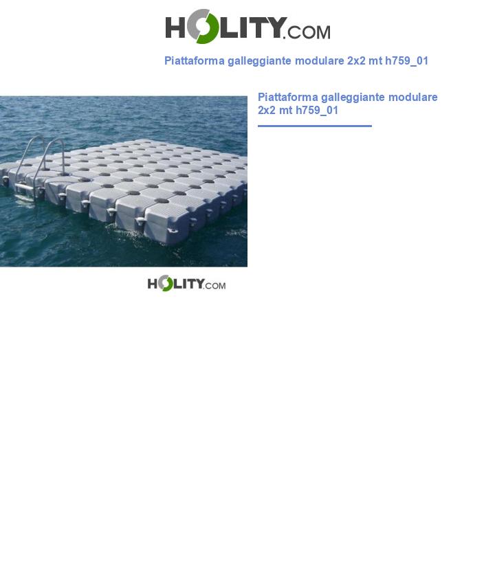 Piattaforma galleggiante modulare 2x2 mt h759_01