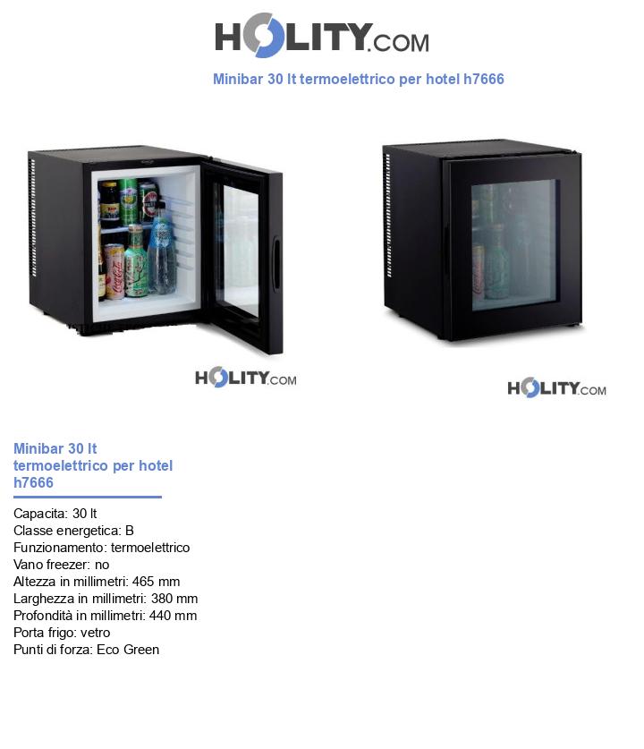 Minibar 30 lt termoelettrico per hotel h7666
