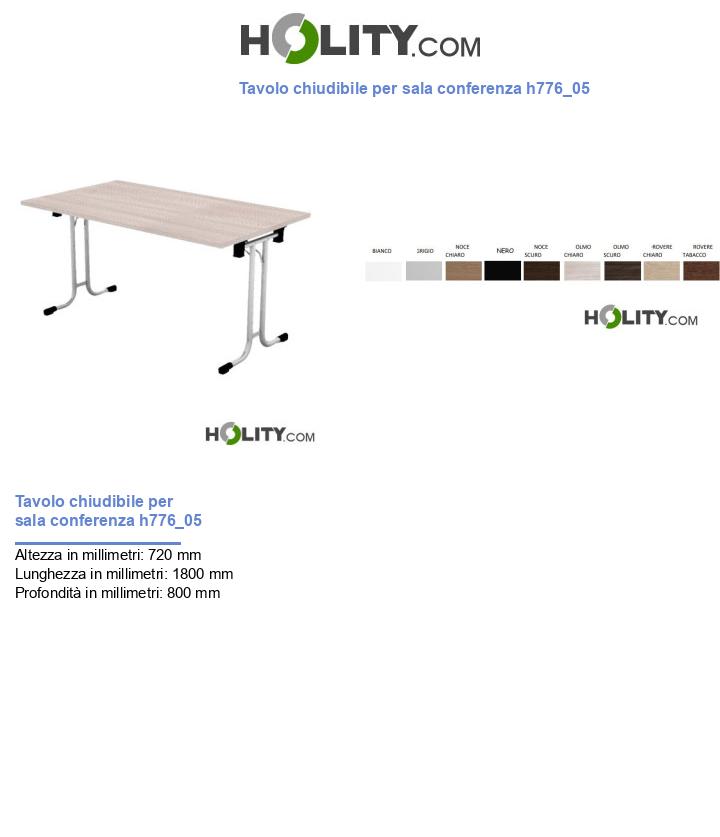 Tavolo chiudibile per sala conferenza h776_05