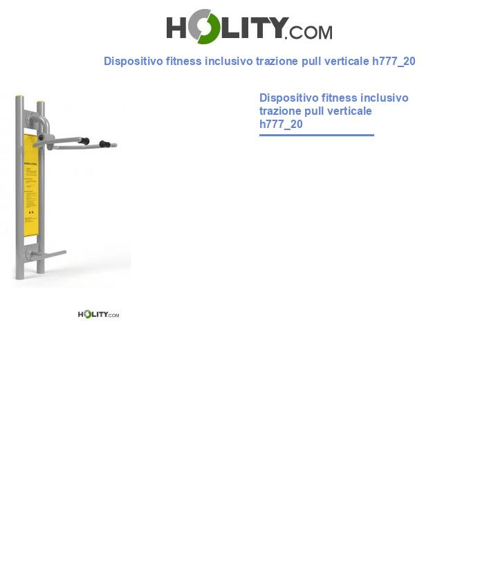 Dispositivo fitness inclusivo trazione pull verticale h777_20