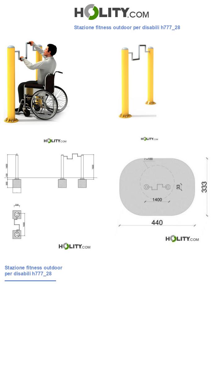 Stazione fitness outdoor per disabili h777_28