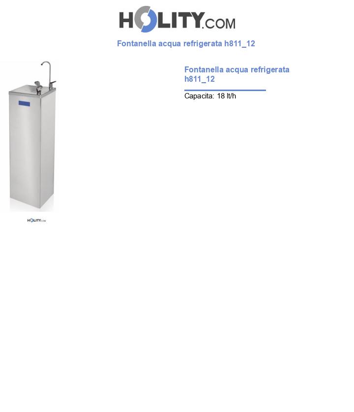 Fontanella acqua refrigerata h811_12
