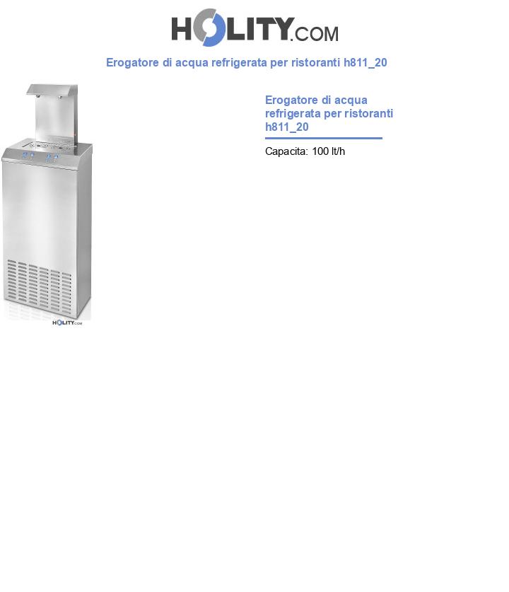 Erogatore di acqua refrigerata per ristoranti h811_20