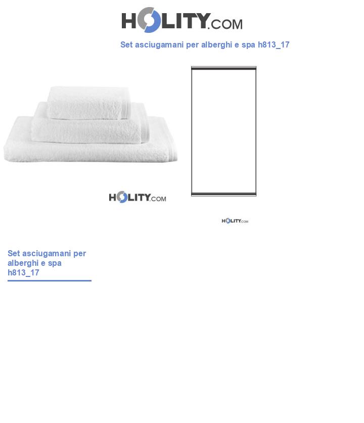 Set asciugamani per alberghi e spa h813_17