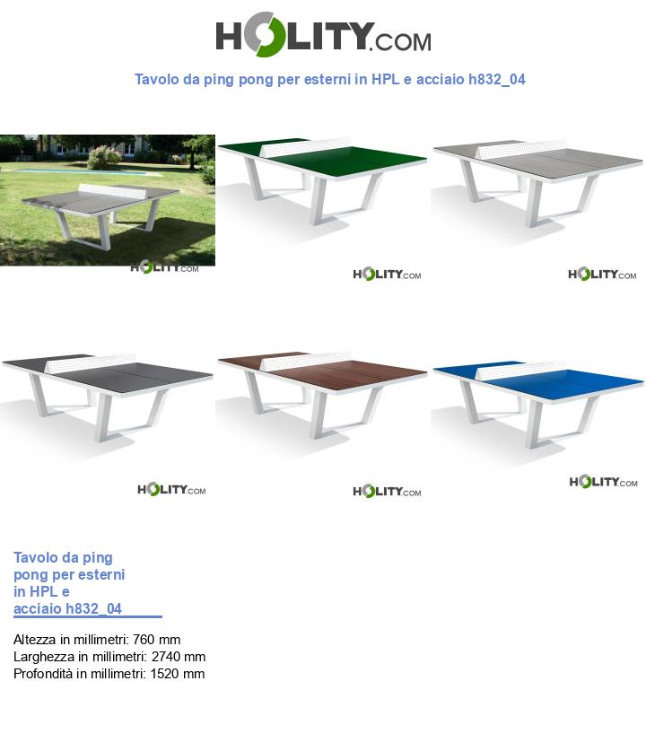 Tavolo da ping pong per esterni in HPL e acciaio h832_04