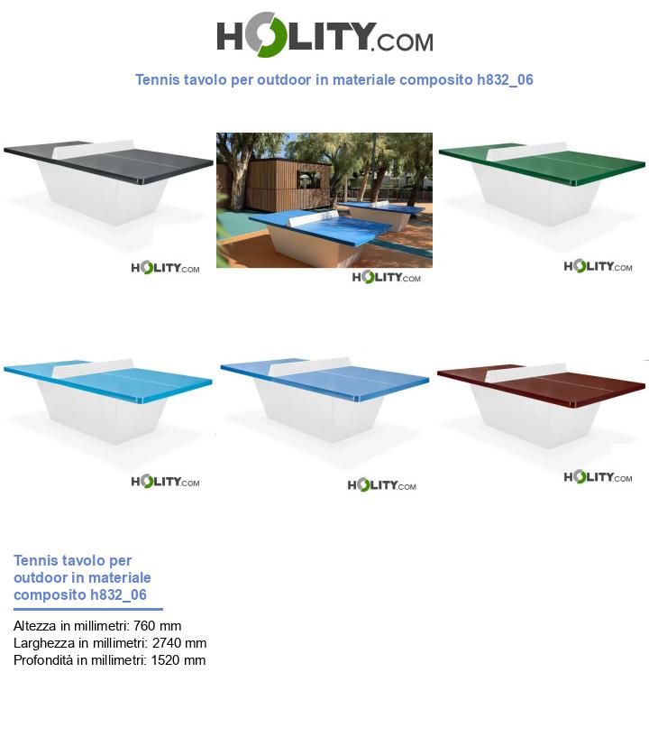 Tennis tavolo per outdoor in materiale composito h832_06