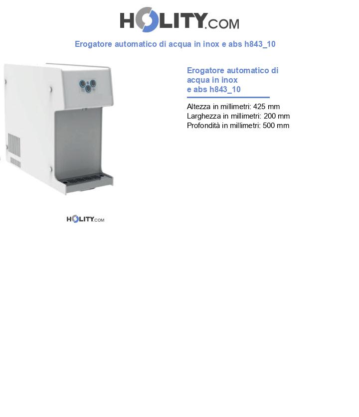Erogatore automatico di acqua in inox e abs h843_10